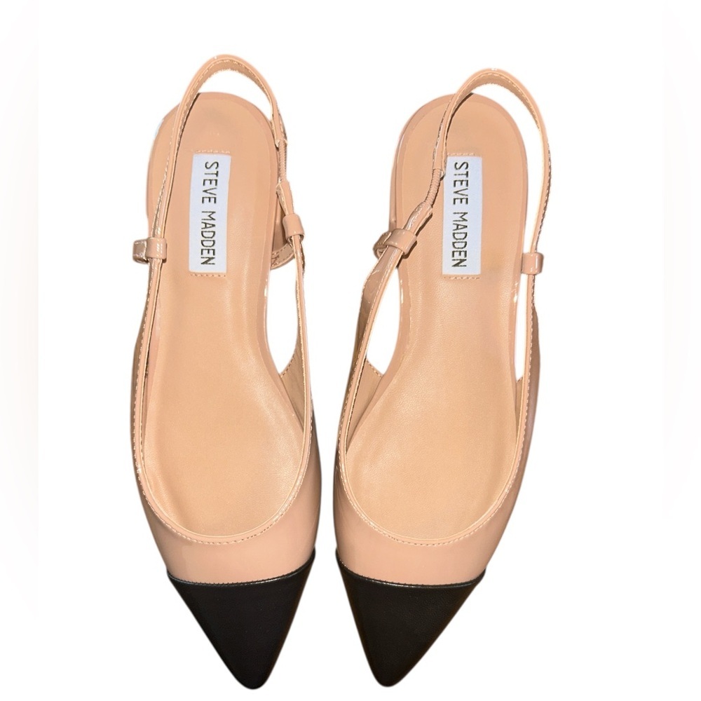 Steve Madden Tan and Black 
Belinda Flats NWOT - Picture 3 of 6